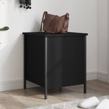 Stylish Black Storage Bench - 40x42.5x50 cm - Hipomarket