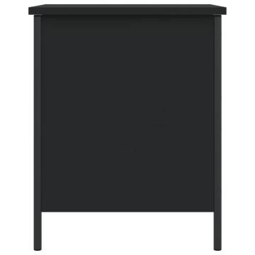 Stylish Black Storage Bench - 40x42.5x50 cm - Hipomarket