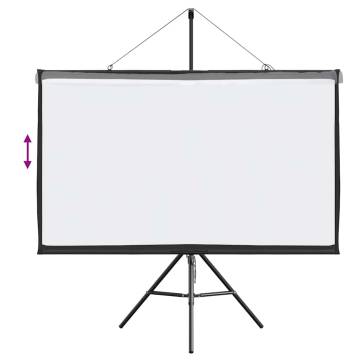 60 Inch Tripod Projection Screen - Perfect for Any Setting