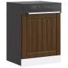  Dishwasher Panel Lucca Brown Oak Engineered Wood Colour brown oak Quantity in Package 1 Model 1x dishwasher panel 60 cm Number of 