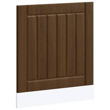 Dishwasher Panel Lucca Brown Oak - Durable Engineered Wood