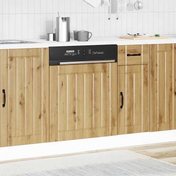 Lucca Artisan Oak Dishwasher Panel | Durable Engineered Wood