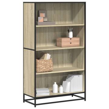 Bookcase Sonoma Oak 80.5x35x139 cm - Modern & Durable Storage