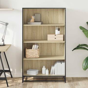 Bookcase Sonoma Oak 80.5x35x139 cm - Modern & Durable Storage