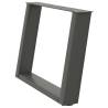 U-Shaped Coffee Table Legs - Anthracite Steel 60x(42-43) cm