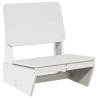 Garden Chairs 2 pcs White Solid Wood Pine - Buy Now at HipoMarket