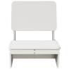 Garden Chairs 2 pcs White Solid Wood Pine - Buy Now at HipoMarket