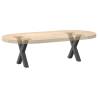 X-Shaped Anthracite Coffee Table Legs - Durable Steel Design