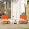 Garden Chairs 2 pcs Wax Brown - Solid Pinewood | Hipo Market