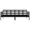 Day Bed Black Solid Wood Pine 90x190 cm | Hipomarket UK