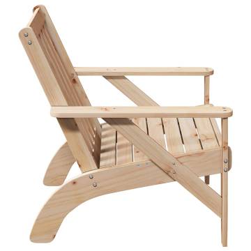 Garden Adirondack Chairs - 2 pcs Solid Pine | HipoMarket