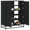  Shoe Cabinet Black 75x38x97.5 cm Engineered Wood and Metal Colour black Quantity in Package 1 Number of Number of shelves 