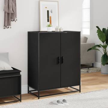 Shoe Cabinet Black 75x38x97.5 cm - Durable Storage Solution