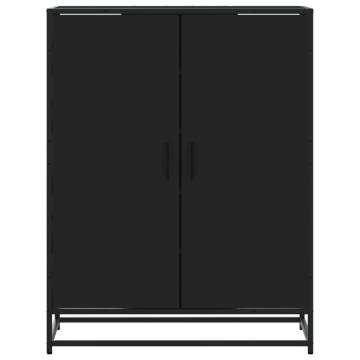 Shoe Cabinet Black 75x38x97.5 cm - Durable Storage Solution