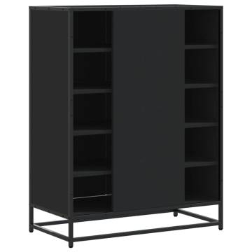 Shoe Cabinet Black 75x38x97.5 cm - Durable Storage Solution