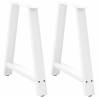  Coffee Table Legs A-Shaped 2 pcs White 80x(72-73) cm Steel Colour white Size 80 x (72-73) cm Quantity in Package 1 Number of 