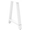 A-Shaped Coffee Table Legs - White Steel 80x(72-73) cm | HipoMarket