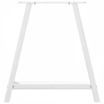 A-Shaped Coffee Table Legs - White Steel 80x(72-73) cm | HipoMarket