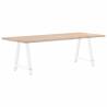 A-Shaped Coffee Table Legs - White Steel 80x(72-73) cm | HipoMarket