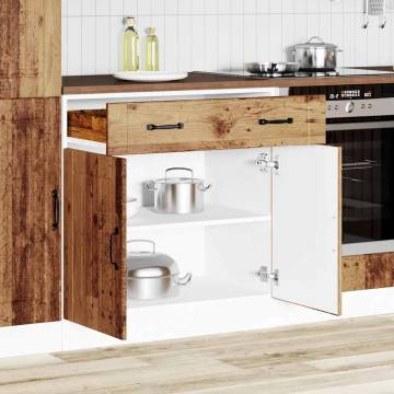 Kitchen Base Cabinet Lucca - Old Wood Engineered Wood