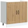  Sink Base Cabinet Lucca Artisan Oak Engineered Wood Colour artisan oak Quantity in Package 1 Model 1x bottom cabinet (2 doors) 80 cm Number of 