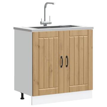 Sink Base Cabinet Lucca - Artisan Oak Engineered Wood