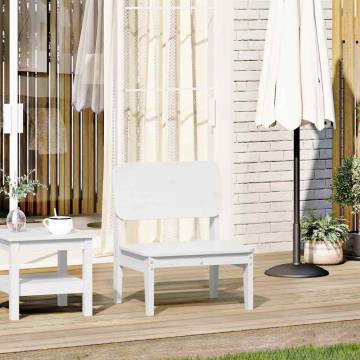 Garden Chair White - Solid Pine Wood 60x52.5x72 cm | HipoMarket