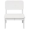 Garden Chair White - Solid Pine Wood 60x52.5x72 cm | HipoMarket