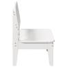 Garden Chair White - Solid Pine Wood 60x52.5x72 cm | HipoMarket