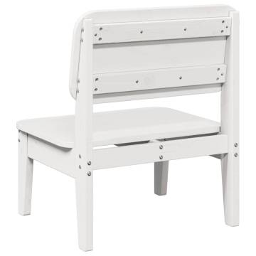 Garden Chair White - Solid Pine Wood 60x52.5x72 cm | HipoMarket