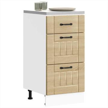 Kitchen Base Cabinet Lucca Sonoma Oak - Durable & Stylish