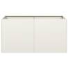 Stylish White Planter - 80x40x40 cm Cold-Rolled Steel