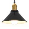 Height Adjustable Gloss Black Pendant Lamp - E27 | HipoMarket