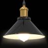 Height Adjustable Gloss Black Pendant Lamp - E27 | HipoMarket