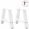 Stylish A-Shaped Coffee Table Legs - 50x(30-31) cm White