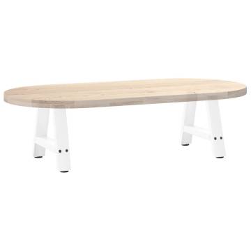 Stylish A-Shaped Coffee Table Legs - 50x(30-31) cm White