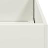 Stylish White Cold-Rolled Steel Planter - 120x40x40 cm