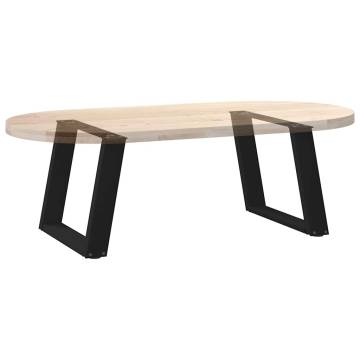 U-Shaped Coffee Table Legs - Durable Black Steel | Hipo Market