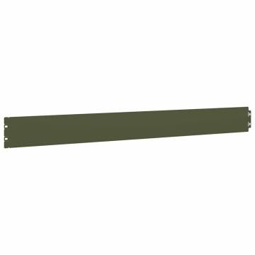 Lawn Edgings 50 pcs Olive Green - Durable Steel Garden Borders