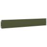 Lawn Edgings 50 pcs | Olive Green Cold-rolled Steel 15x103 cm