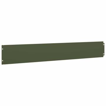 Lawn Edgings 50 pcs | Olive Green Cold-rolled Steel 15x103 cm