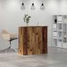 Reception Desk Old Wood 100x50x103.5 cm | HipoMarket