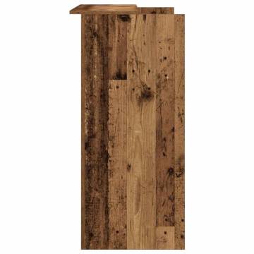 Reception Desk Old Wood 100x50x103.5 cm | HipoMarket