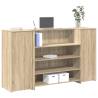  Reception Desk Sonoma Oak 180x50x103.5 cm Engineered Wood Colour sonoma oak Size 180 x 50 x 103.5 cm 