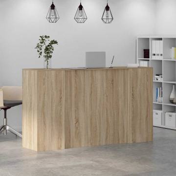 Reception Desk Sonoma Oak - Stylish & Functional Design