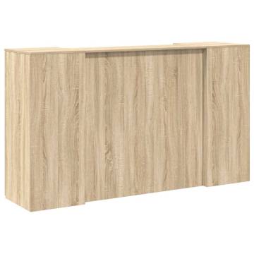 Reception Desk Sonoma Oak - Stylish & Functional Design