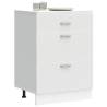  Kitchen Base Cabinet White Engineered Wood Colour white Quantity in Package 1 Model 1x bottom cabinet (3 drawers) 60 cm Number of 