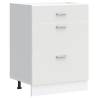 White Engineered Wood Kitchen Base Cabinet | Durable & Stylish