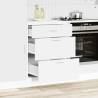 White Engineered Wood Kitchen Base Cabinet | Durable & Stylish