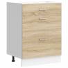 Sonoma Oak Kitchen Base Cabinet - Durable Engineered Wood